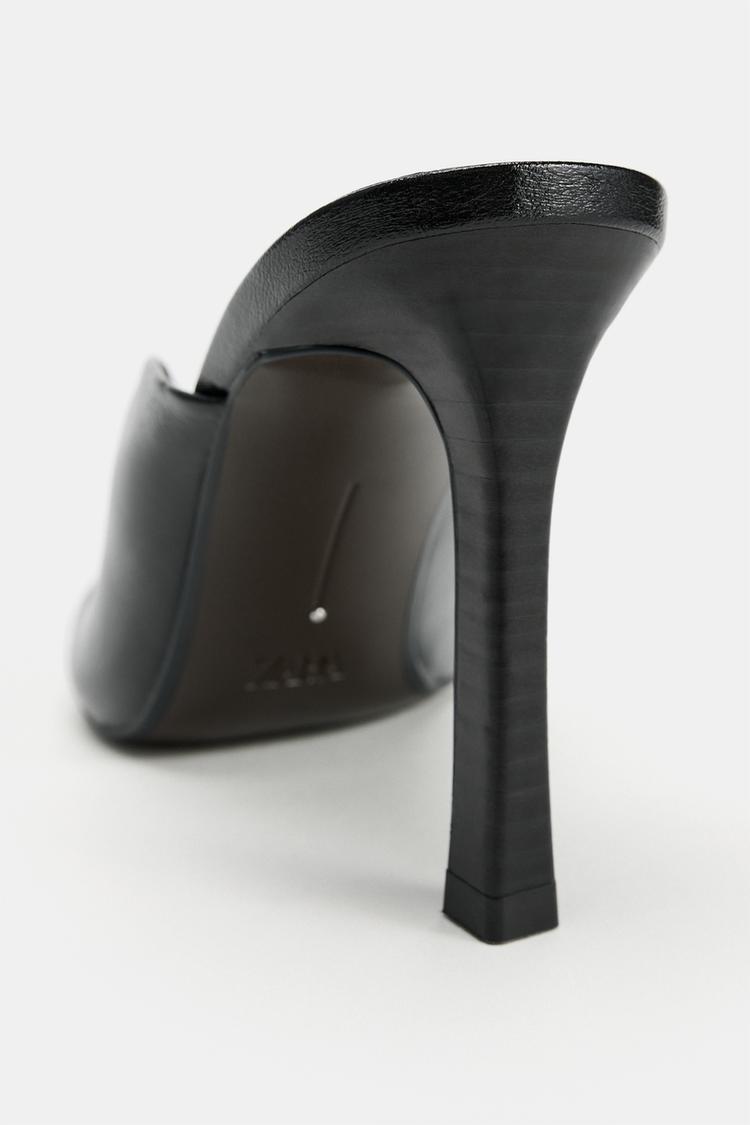 MULES DE PIEL CON TACÓN 5
