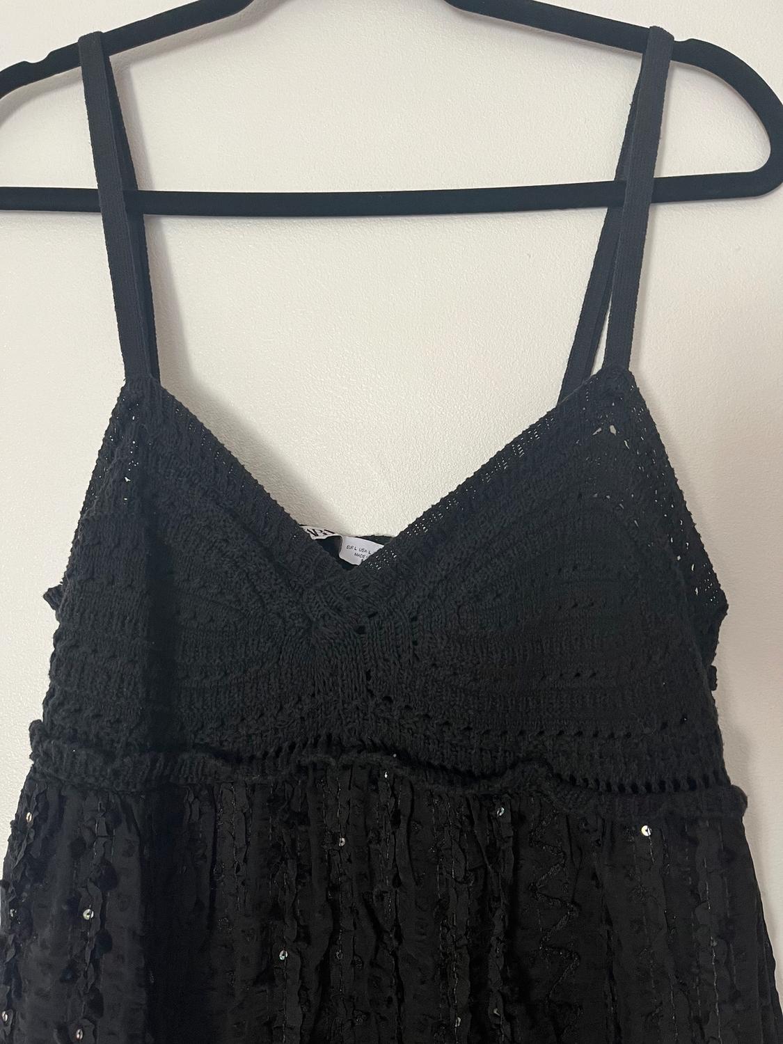 COMBINED SEQUINNED KNIT DRESS - Image 2