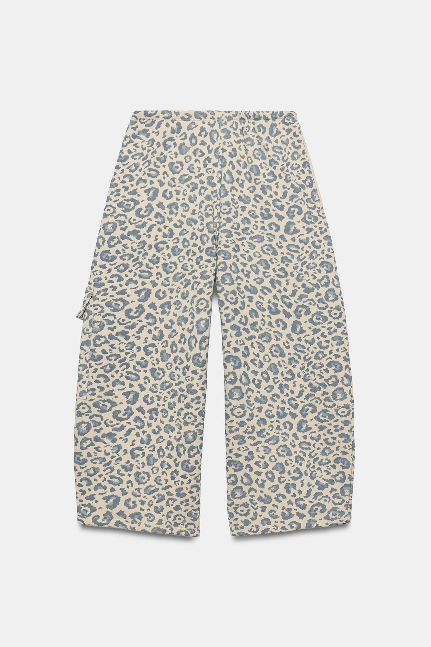 Женские брюки Zara Animal Print Pocket, цвет: Леопардовый — фото 8