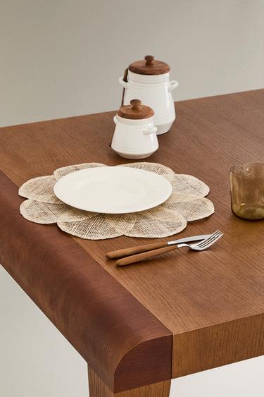 FLOWER RAMIE PLACEMAT - Light beige by Zara - Image 1