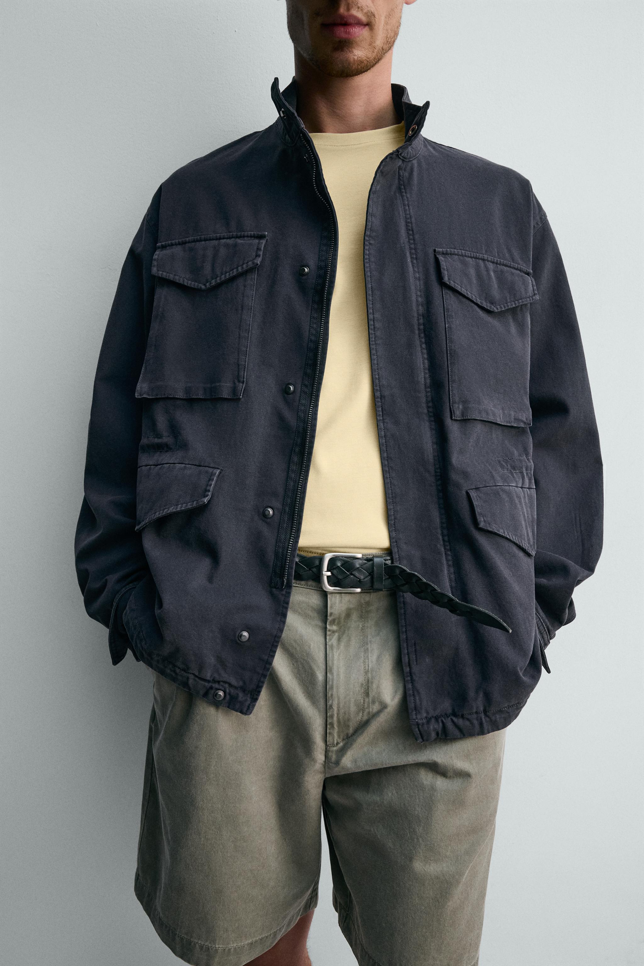 BLOUSON LAVÉ POCHES UTILITY