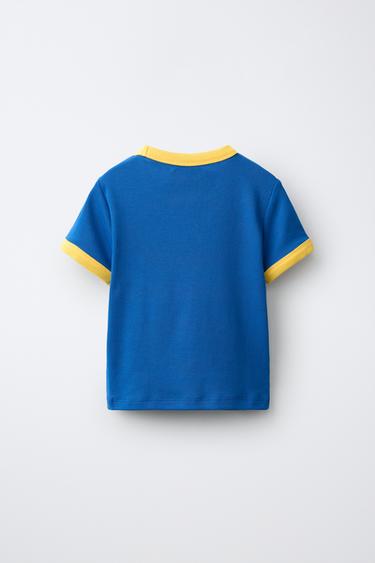 SOCCER PRINT T-SHIRT — Blue 2