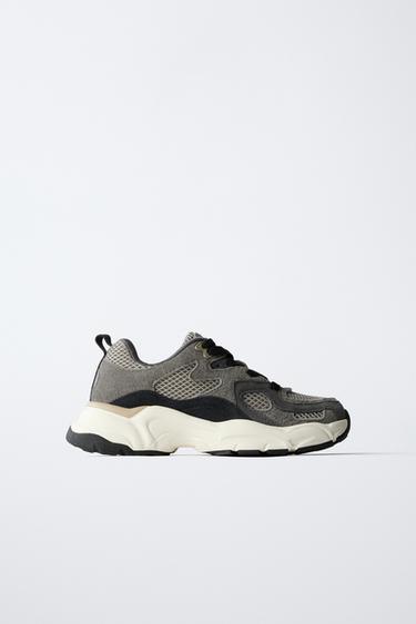 Zara PIECED SNEAKERS - Black - Image 0
