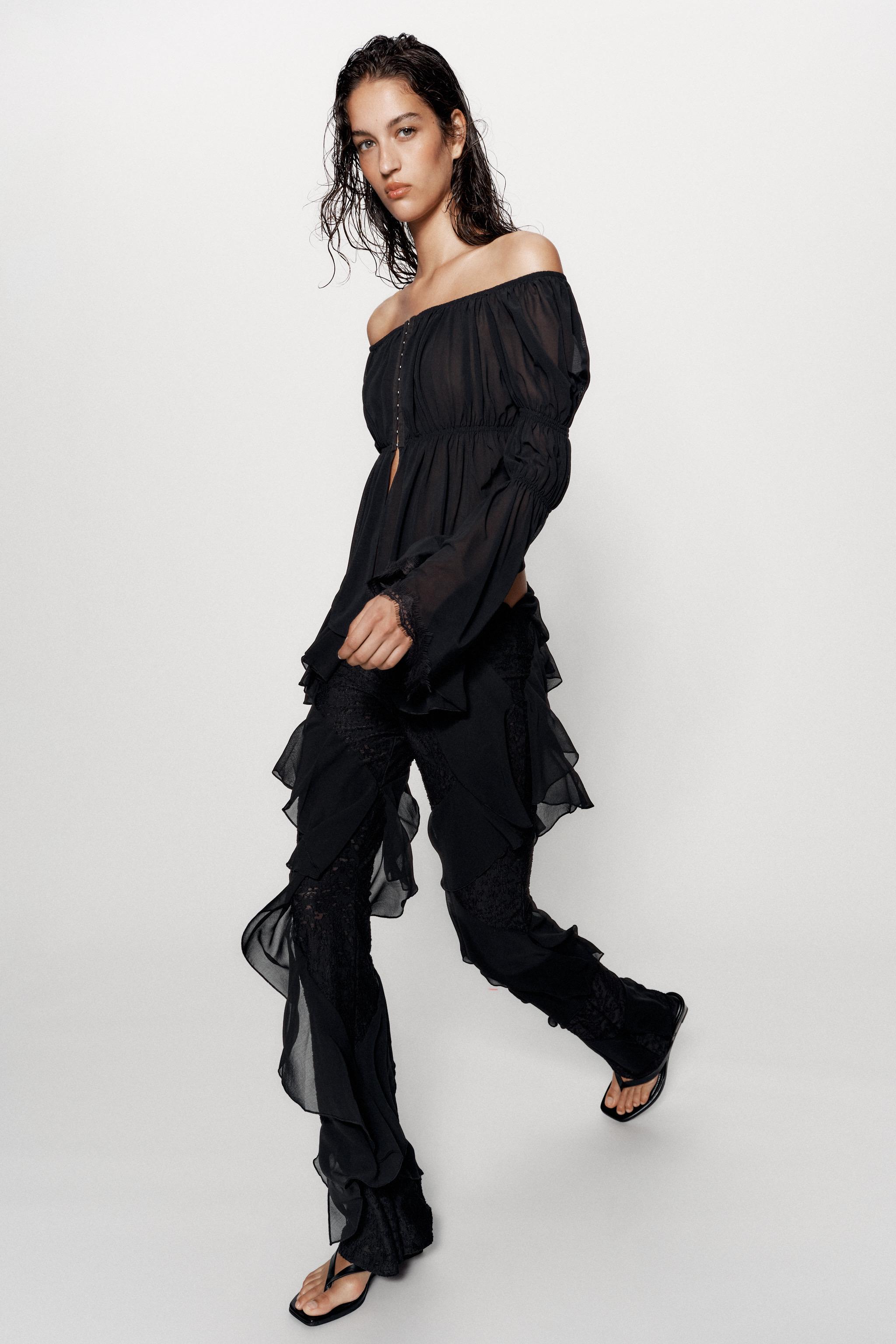 COMBINATION LACE TOP