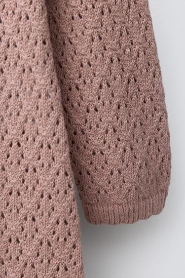 OPEN-KNIT JUMPSUIT - Pink by Zara - Image 3