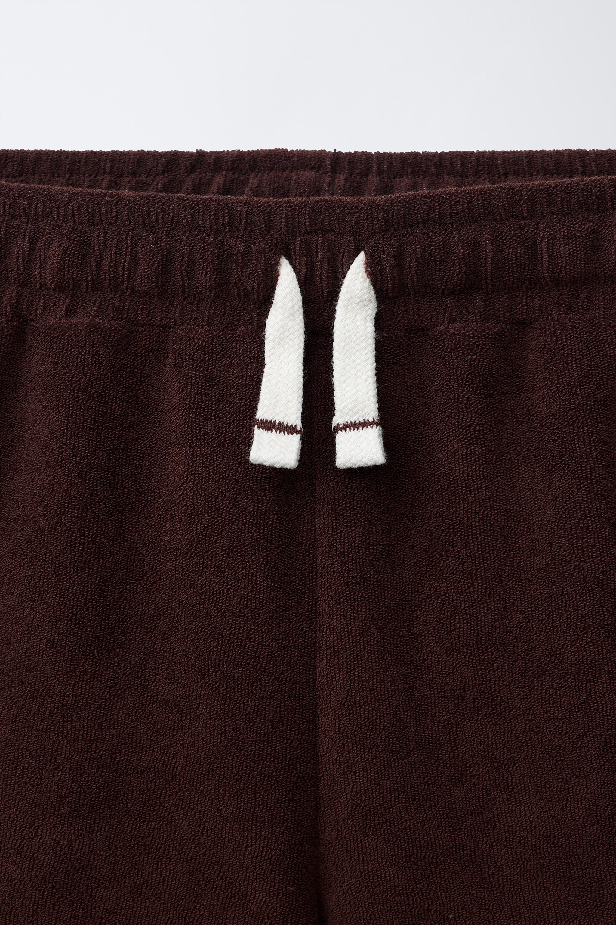 TERRY-EFFECT BERMUDA SHORTS