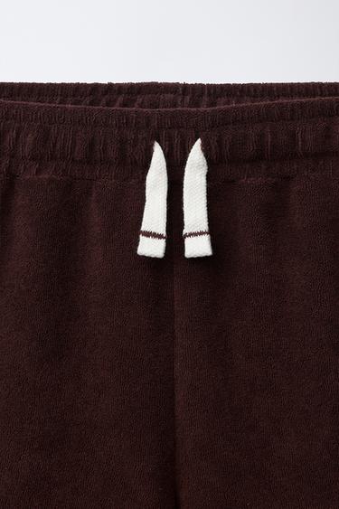 SHORT EFFET SERVIETTE - Marron de Zara - Image 2