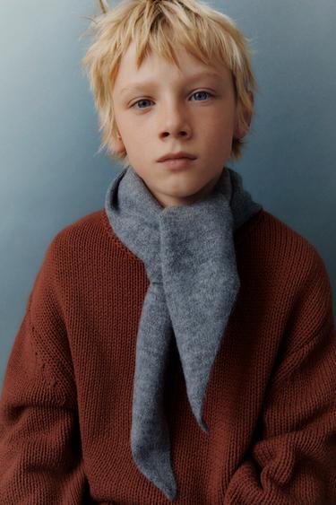 СВИТЕР ИЗ СТРУКТУРНОГО ТРИКОТАЖА — ТЕМНЫЙ ЧЕРЕПИЧНЫЙ от Zara