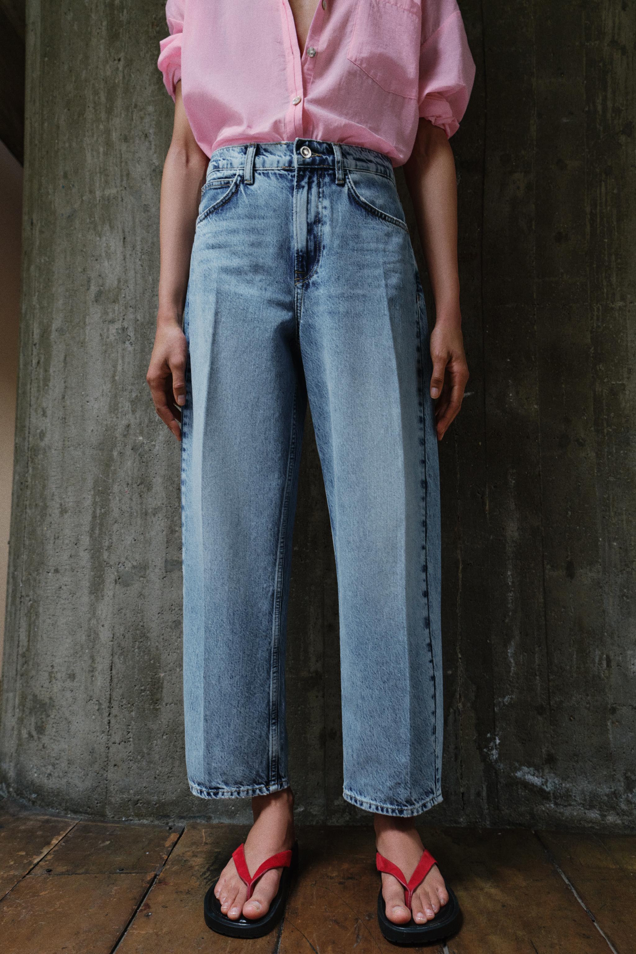 Z1975 MID-RISE BARREL JEANS WITH PRESSED CREASE