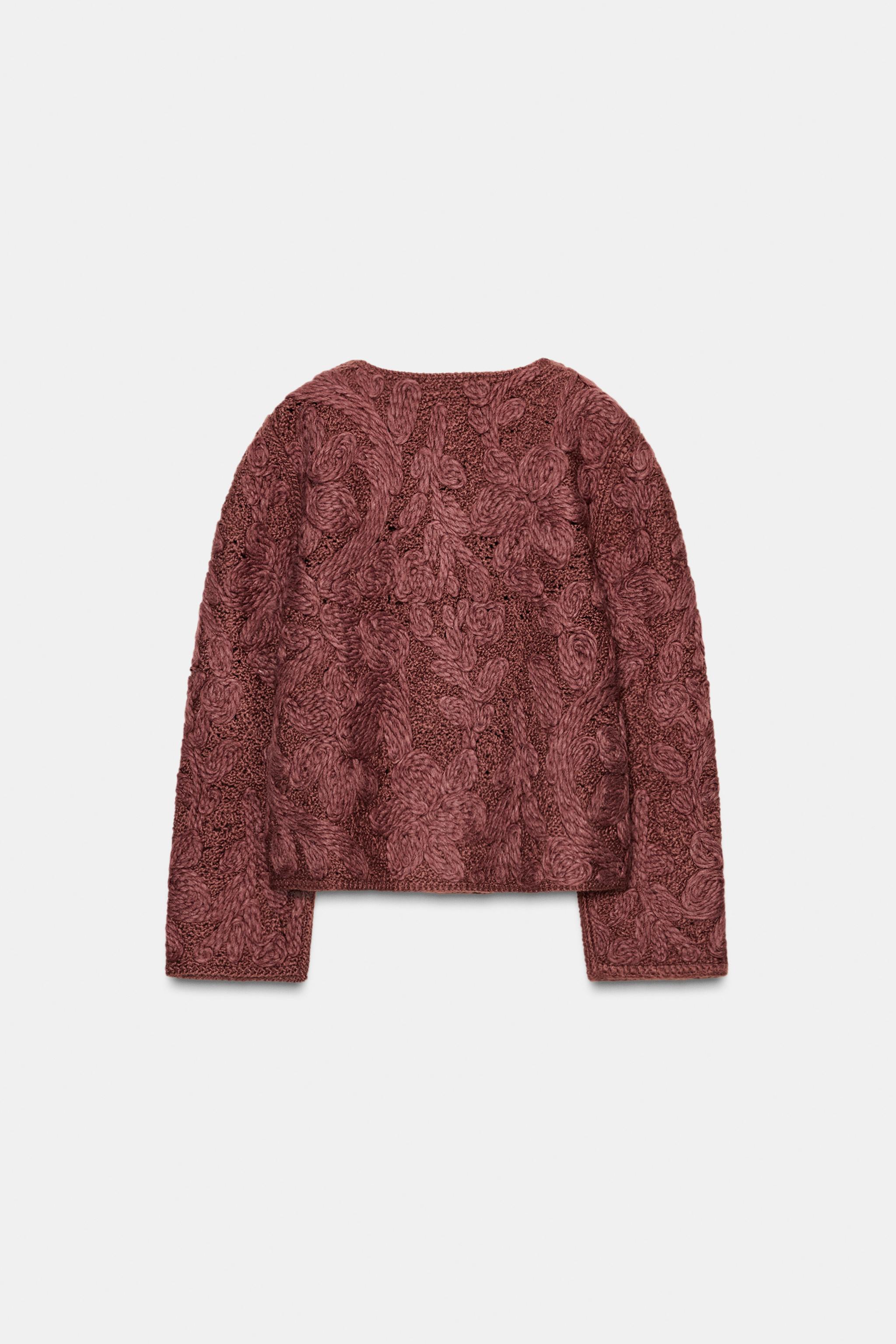 MACRAME KNIT WOOL JACKET