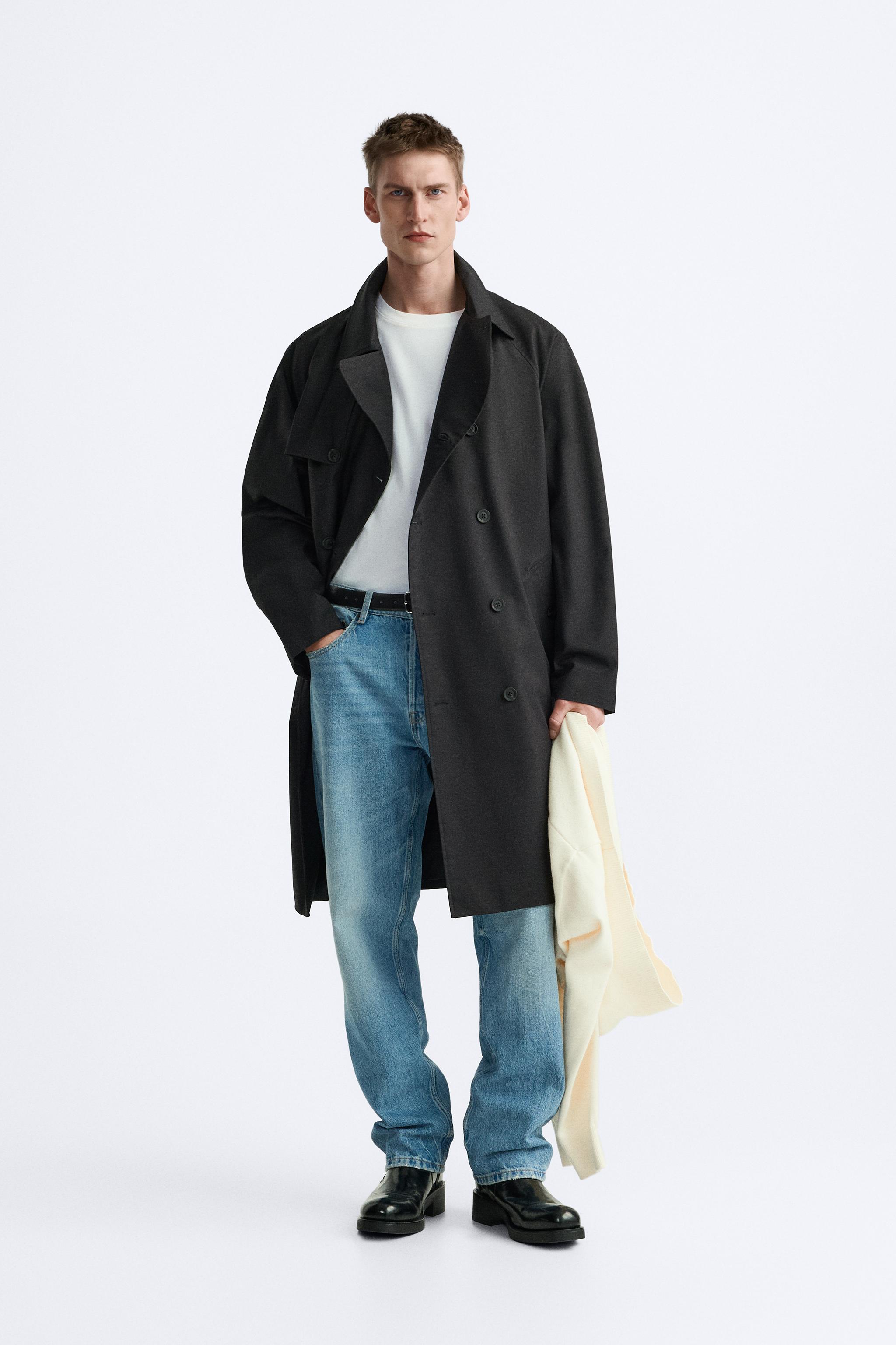 Zara mens sheepskin outlet coat