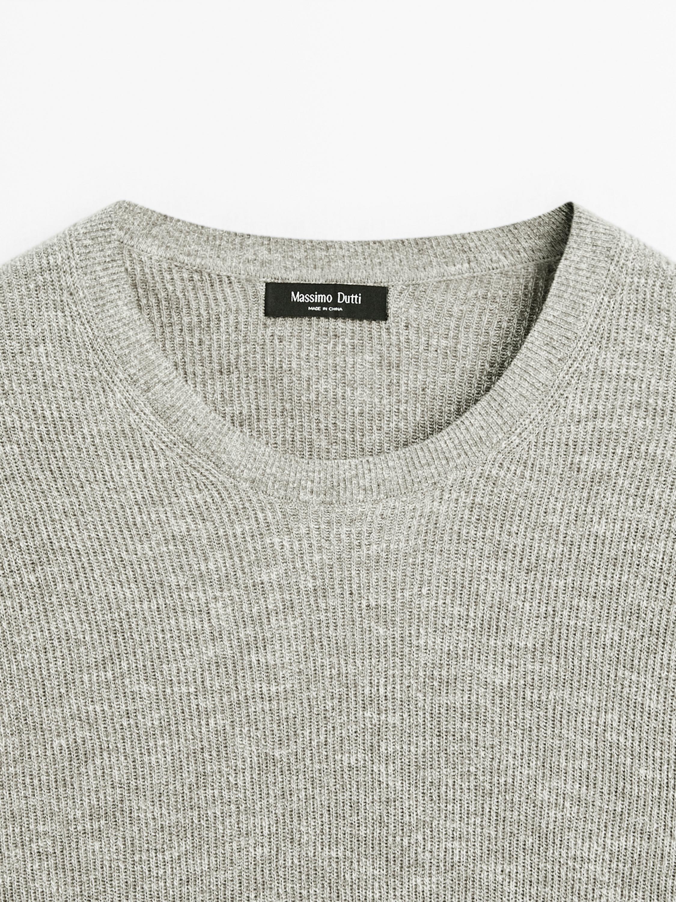 T-shirt manches courtes maille moulinée