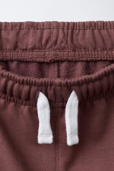 PANTALON DE JOGGING NUMÉRO BRODÉ - Bordeaux de Zara - Image 2