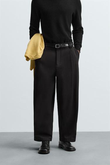 BALLOON FIT TROUSERS - Black by Zara