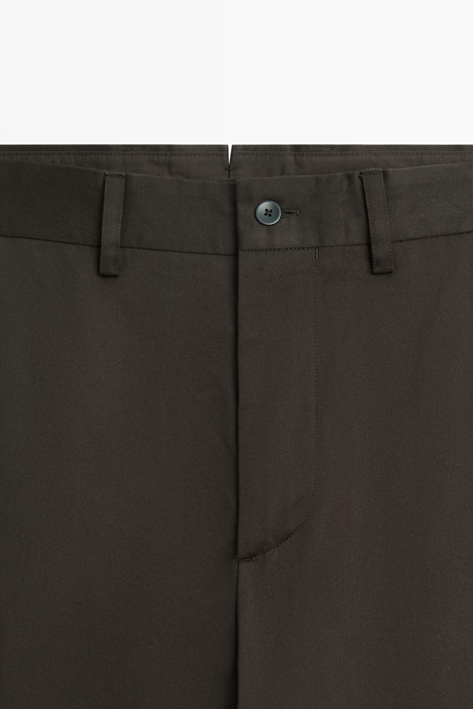 100% cotton wide-leg pants