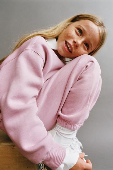 Zara BASIC PLUSH PANTS - Pink