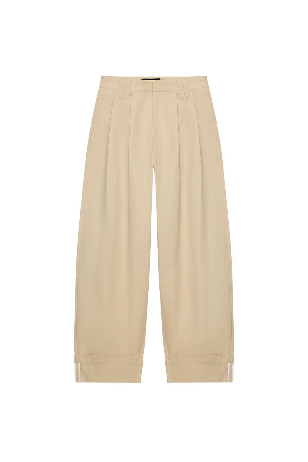 PLEATED CUFFED HEM PANTS - image 3
