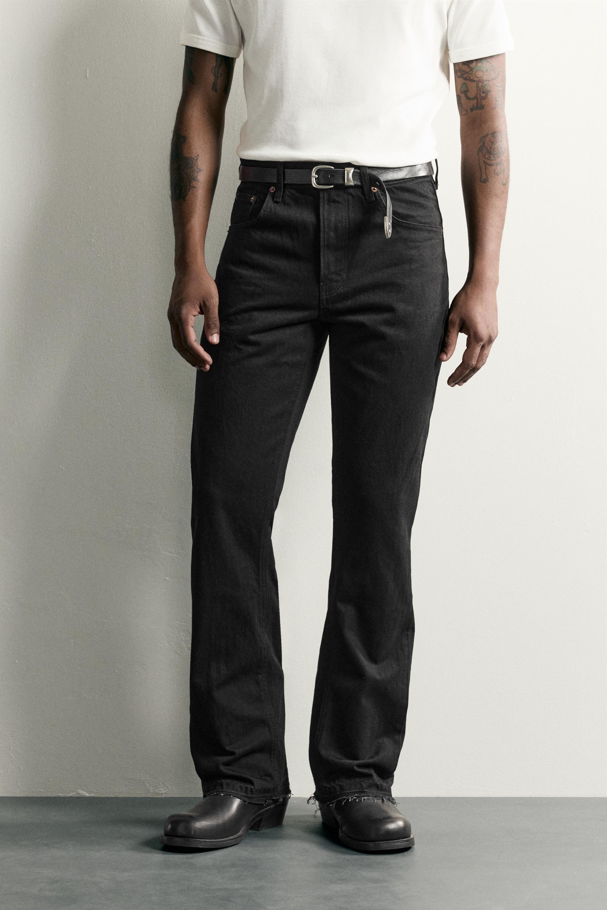 Мужские джинсы Zara FLARE FIT JEANS — фото 2