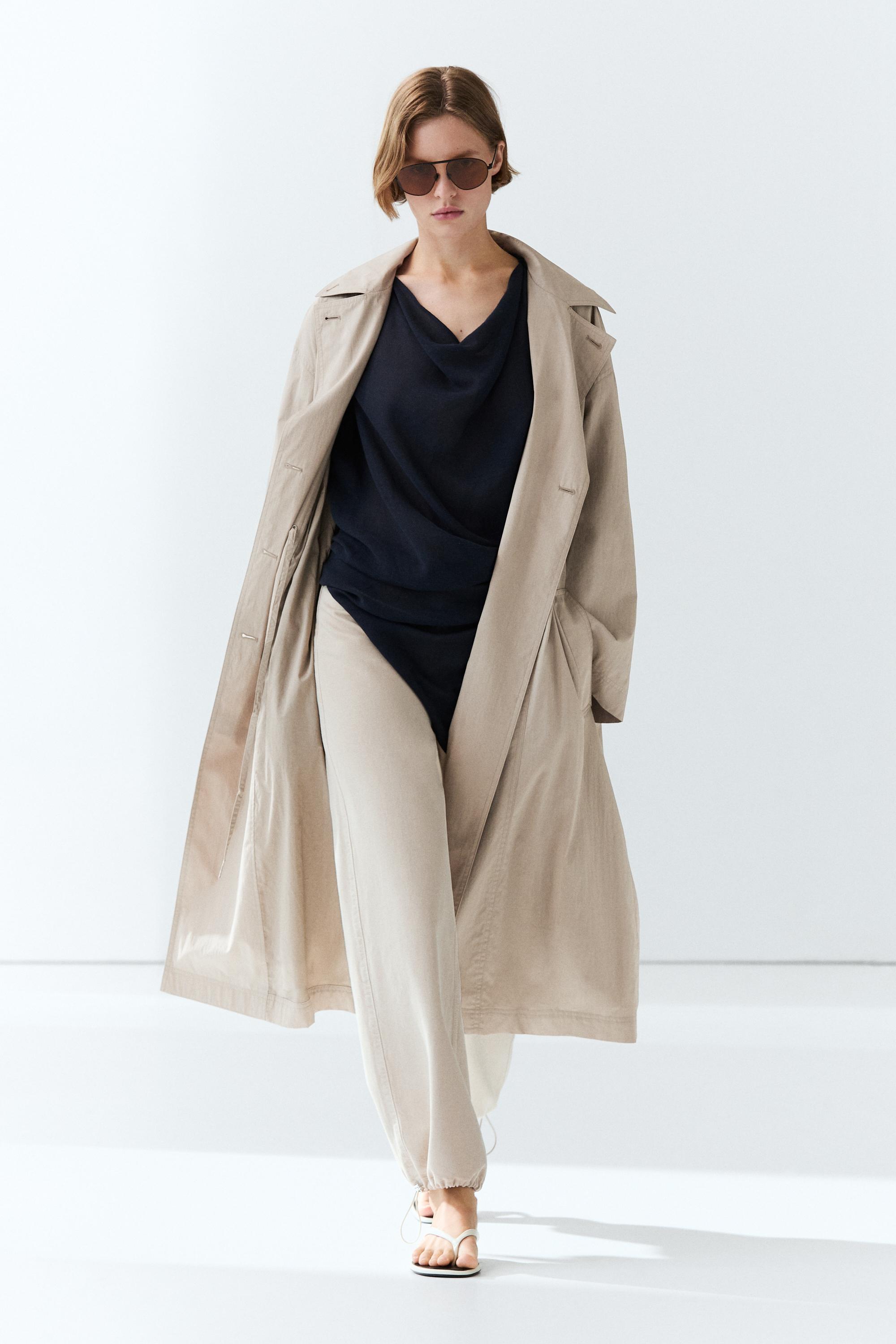 Technical cotton-blend trench coat - 201 | ZARA United States
