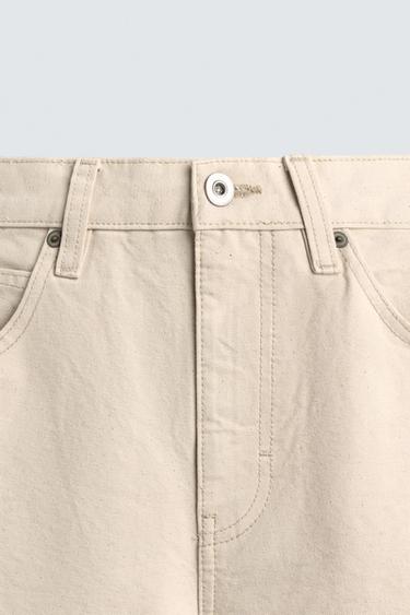 BALLOON FIT JEANS - Ecru by Zara - Image 8