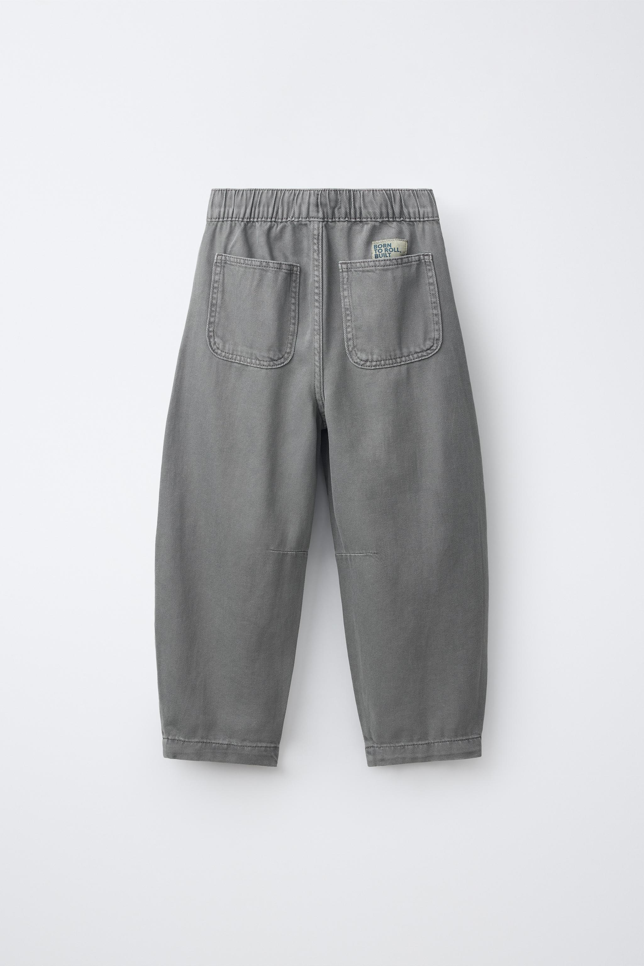 PANTALON BALLON EN SERGÉ FLUIDE