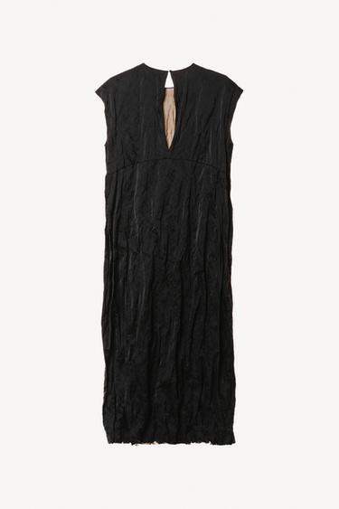 WRINKLED MIDI DRESS WILLY CHAVARRIA X ZARA - Navy blue by Zara - Image 1