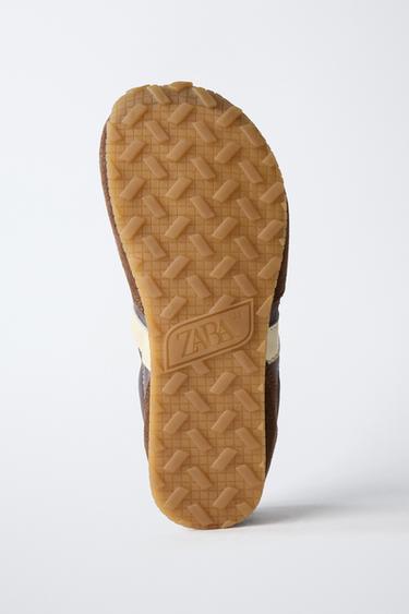 CONTRAST TRAINERS - Brown by Zara - Image 7