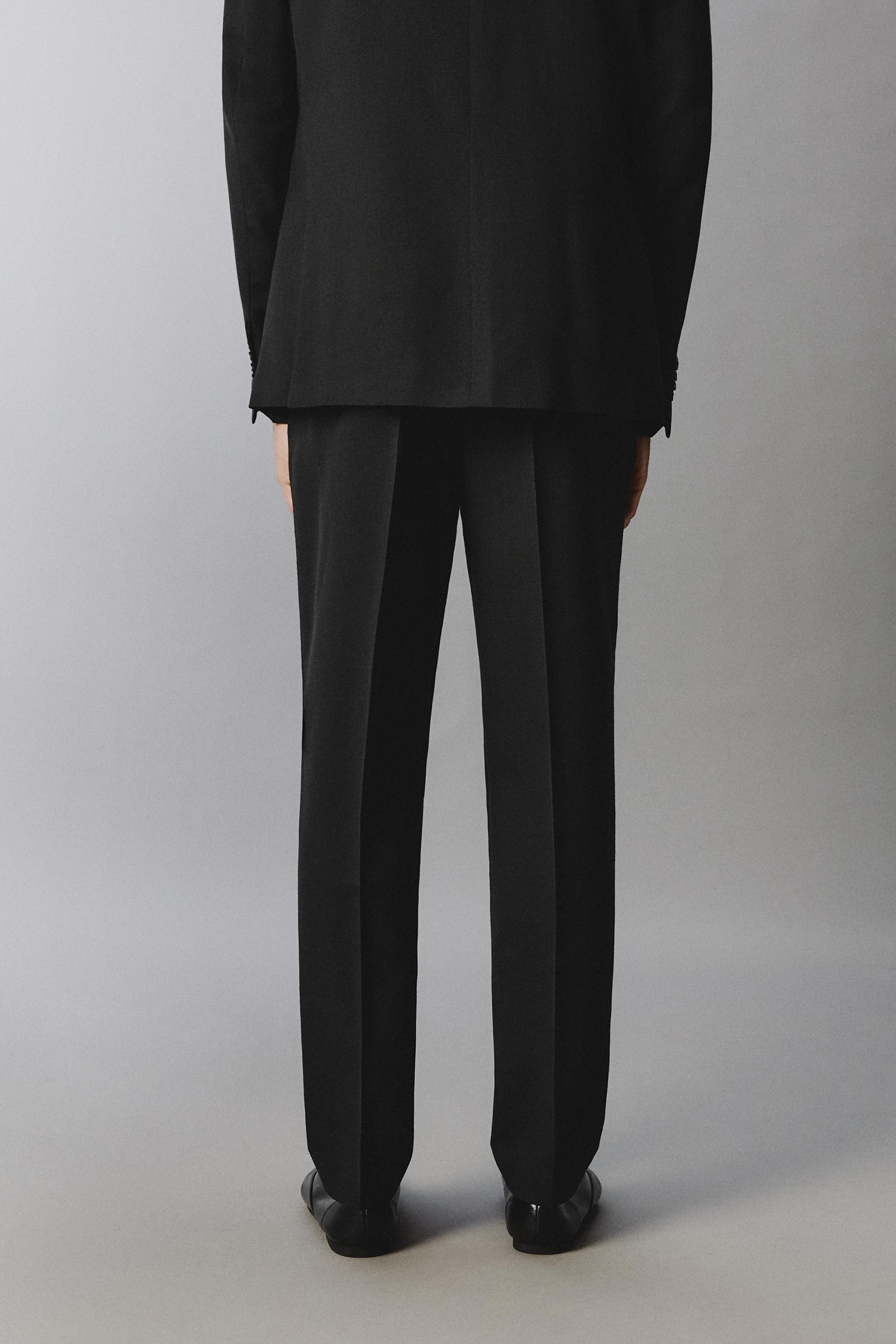 WOOL BLEND SUIT PANTS