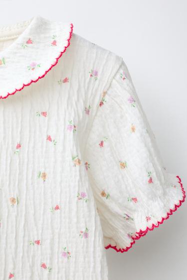 FLORAL PRINT T-SHIRT - Light ecru by Zara - Image 2