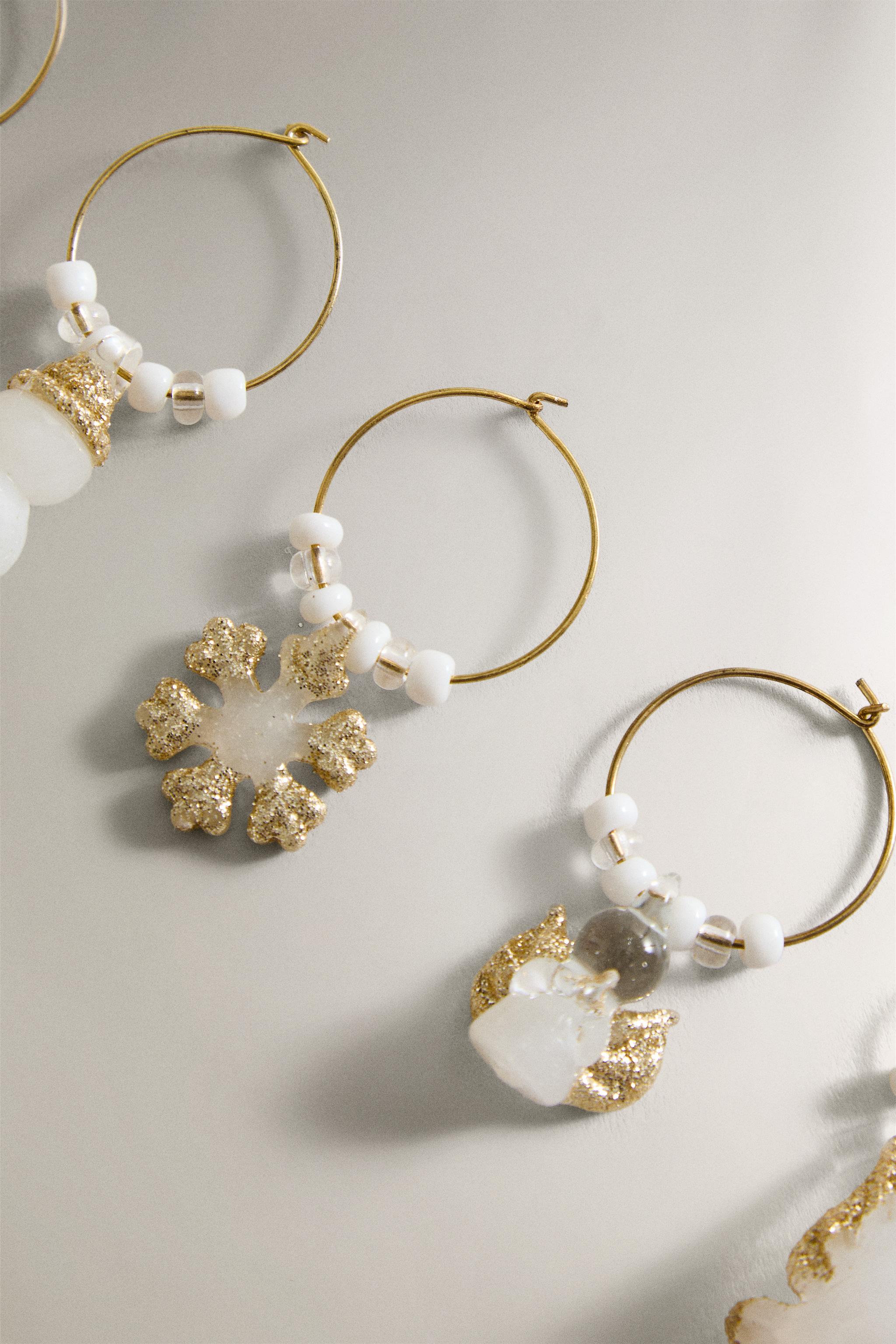 LOT DE MARQUE-VERRES BRILLANTS DE NOËL (LOT DE 6)