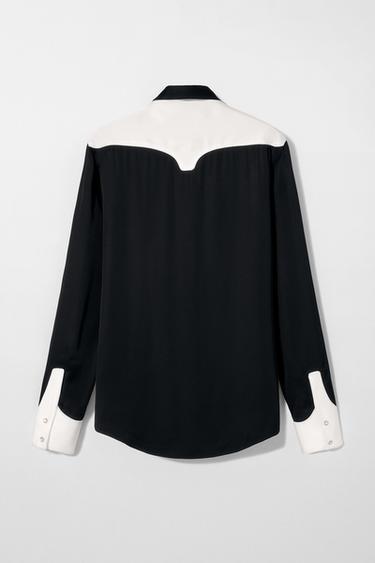 CONTRAST WESTERN SHIRT BOBBY GILLESPIE X ZARA - Black de Zara - Image 1