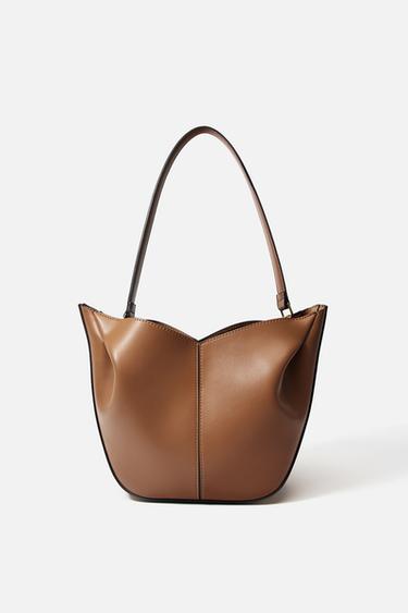Zara GATHERED SHOPPER - Dark tan