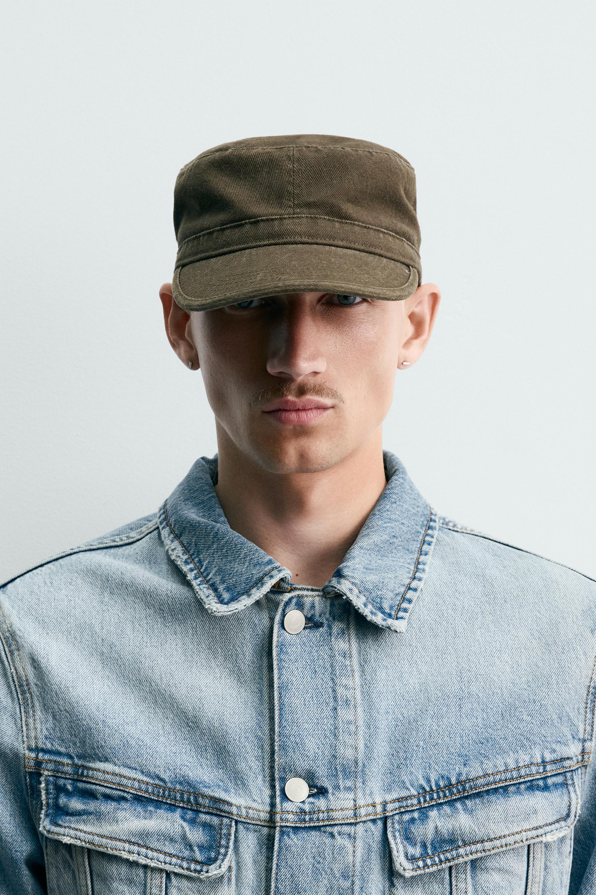 WASHED COTTON CAP — Brown
