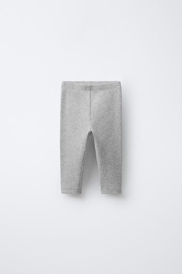 TWO-PACK OF PLAIN LEGGINGS - Grey marl by Zara - Image 1