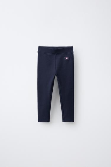 LEGGING RIB ETIQUETA - Marino de Zara
