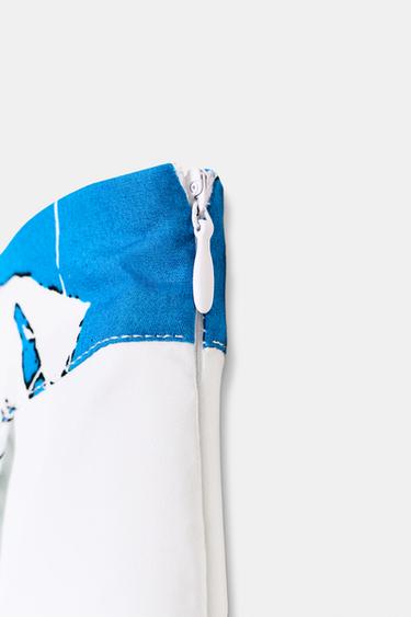 JUPE MI-LONGUE IMPRIMÉE À PLIS - Multicolore de Zara - Image 8