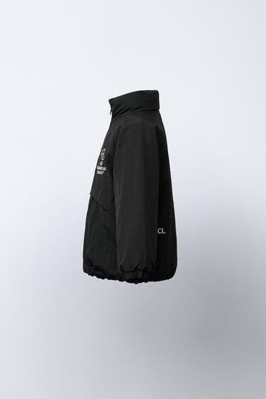 BLOUSON À CAPUCHE CACHÉE DÉPERLANT UEFA CHAMPIONS LEAGUE ® - Noir de Zara - Image 2