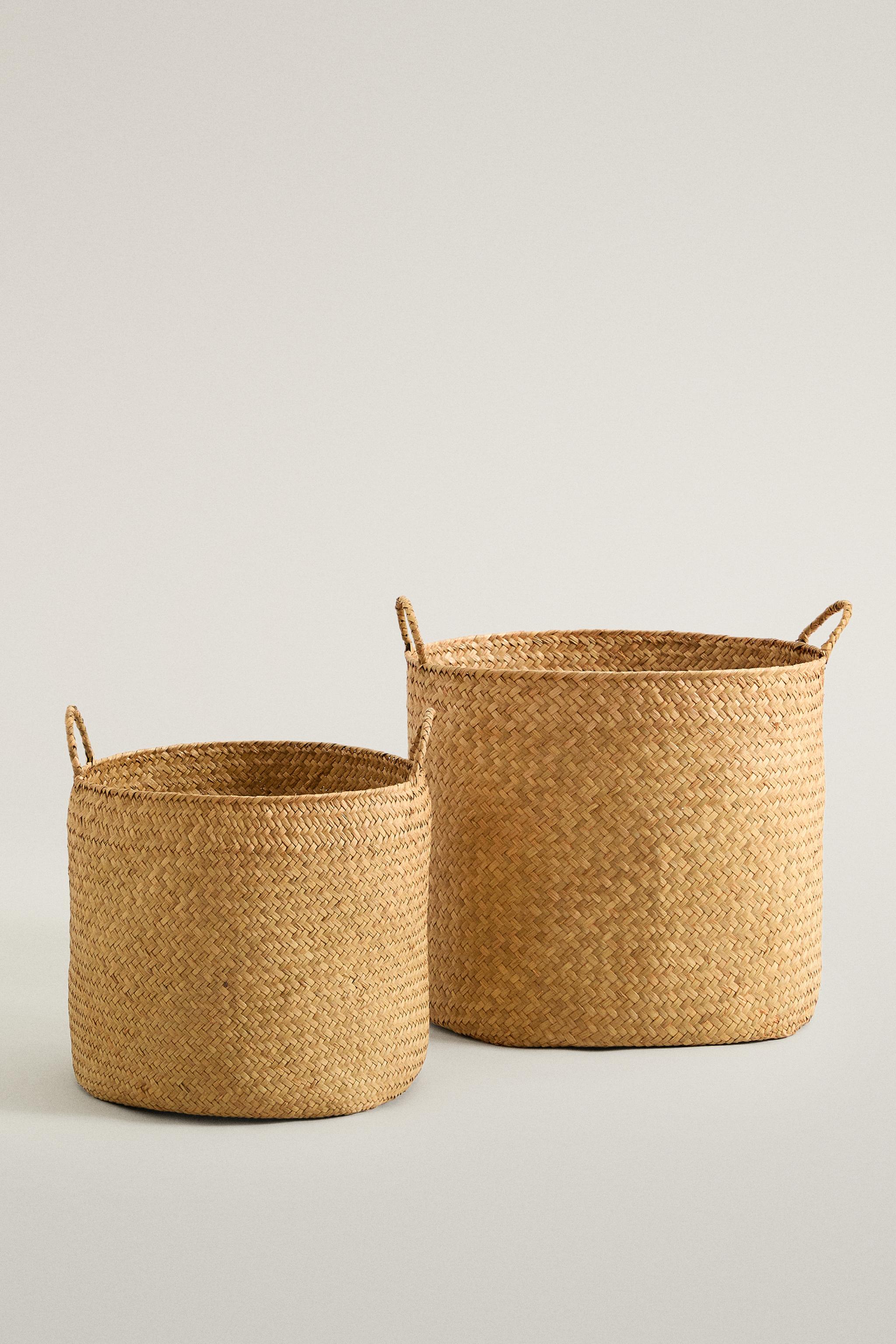 ROUND BASKET WITH HANDLE