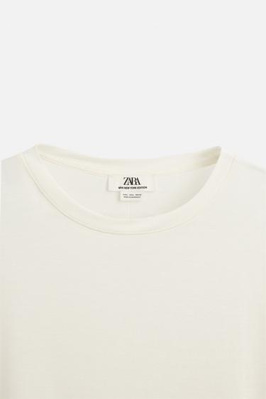 LIMITED EDITION LYOCELL T-SHIRT - Oyster-white by Zara - Image 8