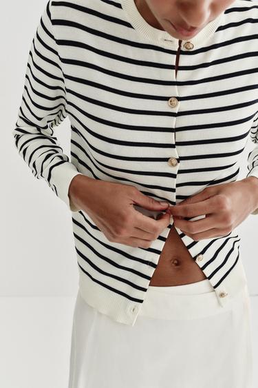 CHAQUETA PUNTO RAIAS - raias de Zara