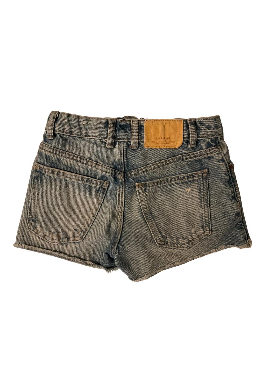 FRAYED DENIM BERMUDA SHORTS - Image 2
