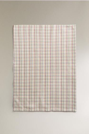 DYED THREAD TEA TOWELS (PACK OF 3) - Green by Zara - Image 3