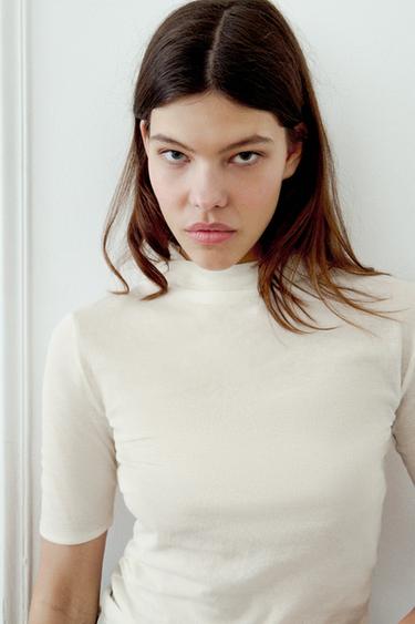 ΤΟΠ ΜΕ ΟΡΘΙΟ ΓΙΑΚΑ - Εκρού του Zara