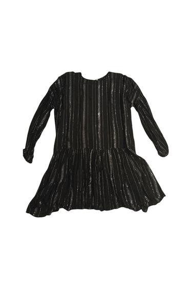 BLACK SHINY MINI DRESS
