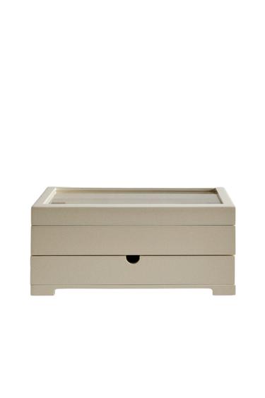 MALÁ LAKOVANÁ ŠPERKOVNICE SE ZÁSUVKOU A VÍKEM - Bílá od Zara