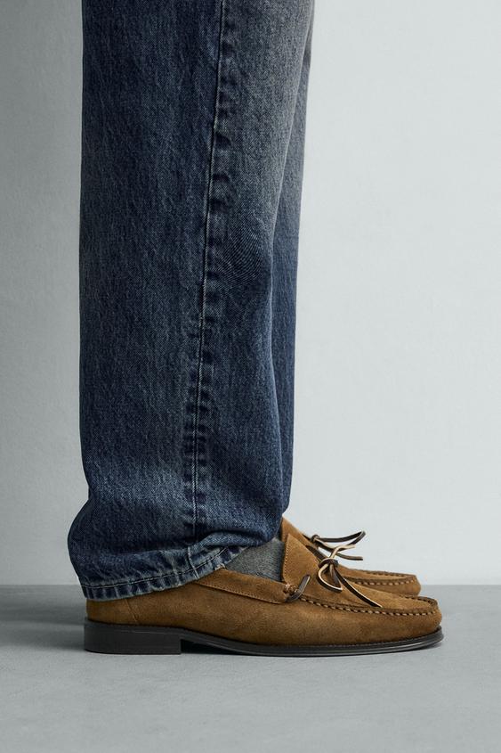 LEATHER DRESS LOAFERS from Zara - $169