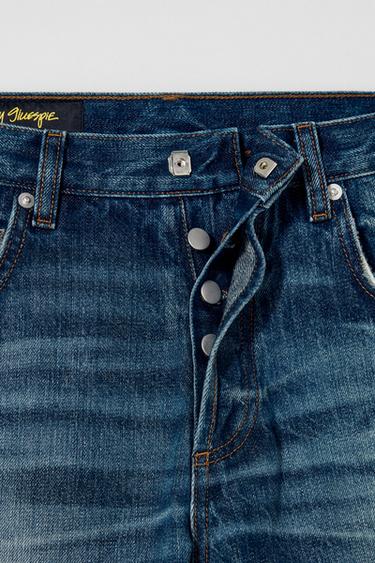 JEAN COUPE ÉTROITE À DÉCHIRURES BOBBY GILLESPIE X ZARA - Bleu de Zara - Image 3