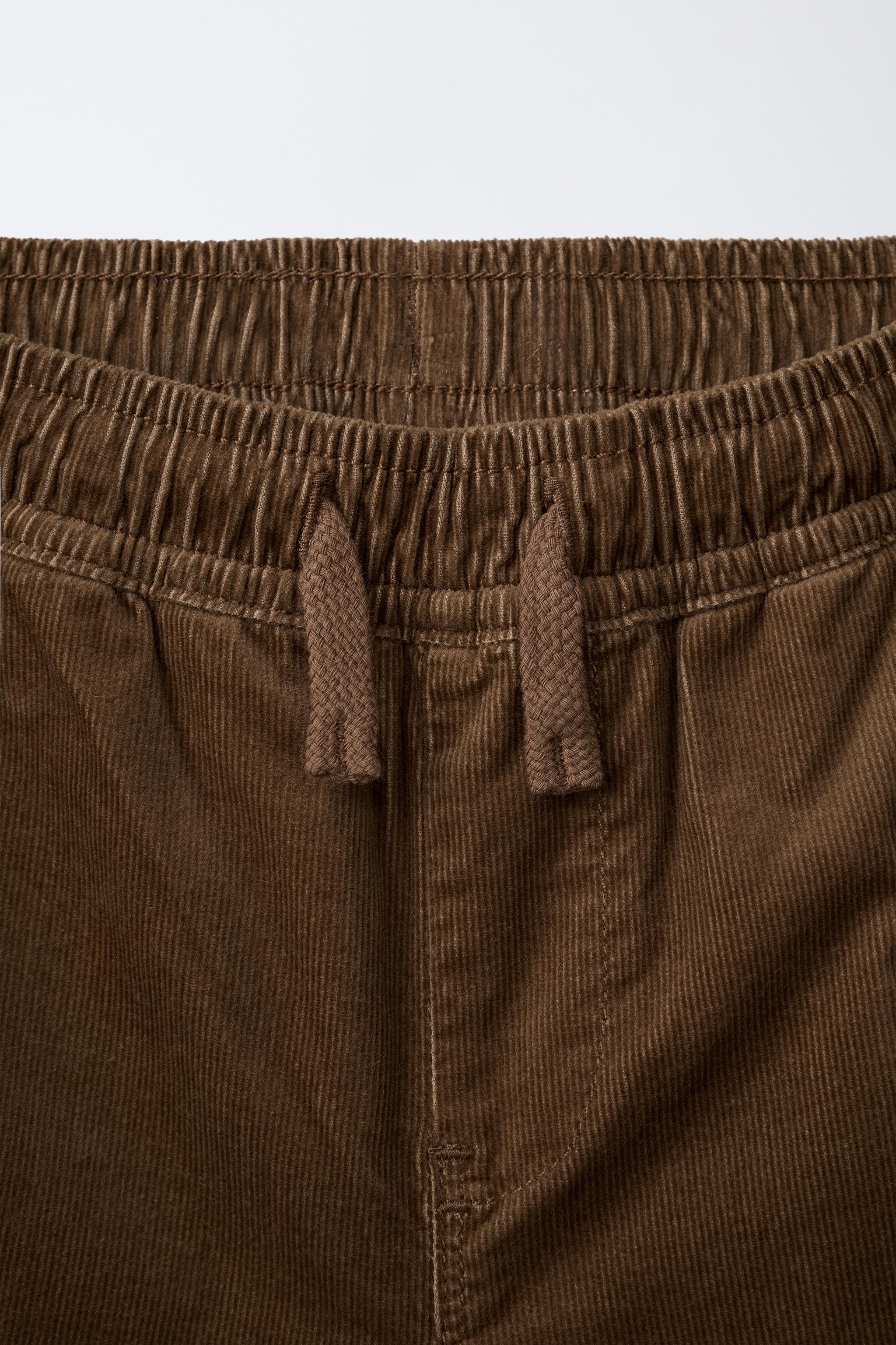 PANTALON VELOURS CÔTELÉ FIN BAGGY
