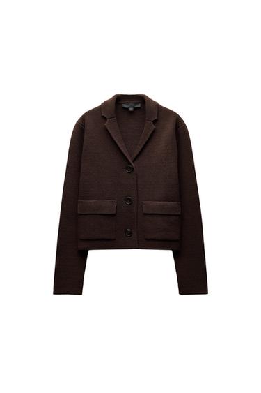 PLAIN KNIT CARDIGAN