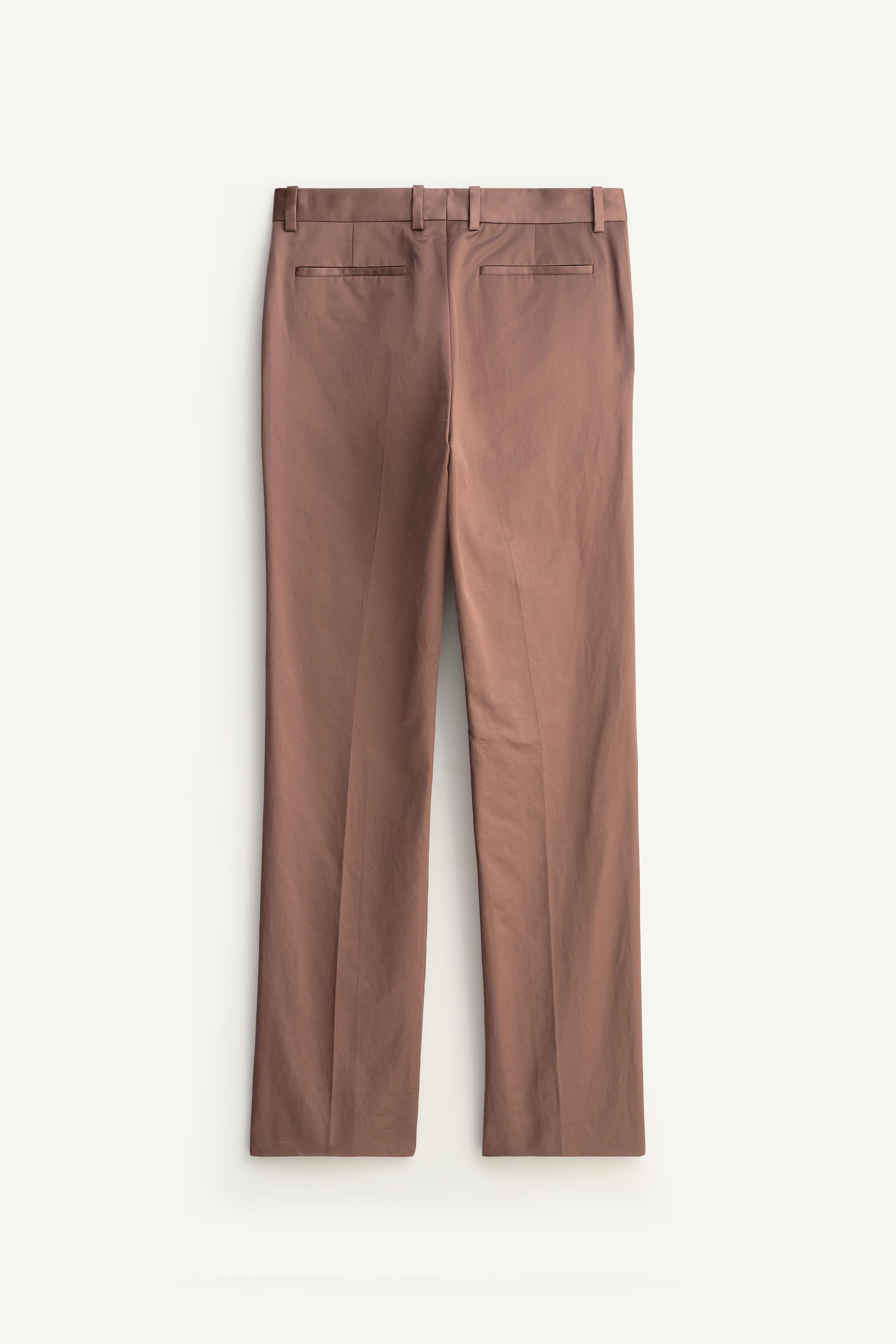 PANTALON SATINÉ STRAIGHT FIT